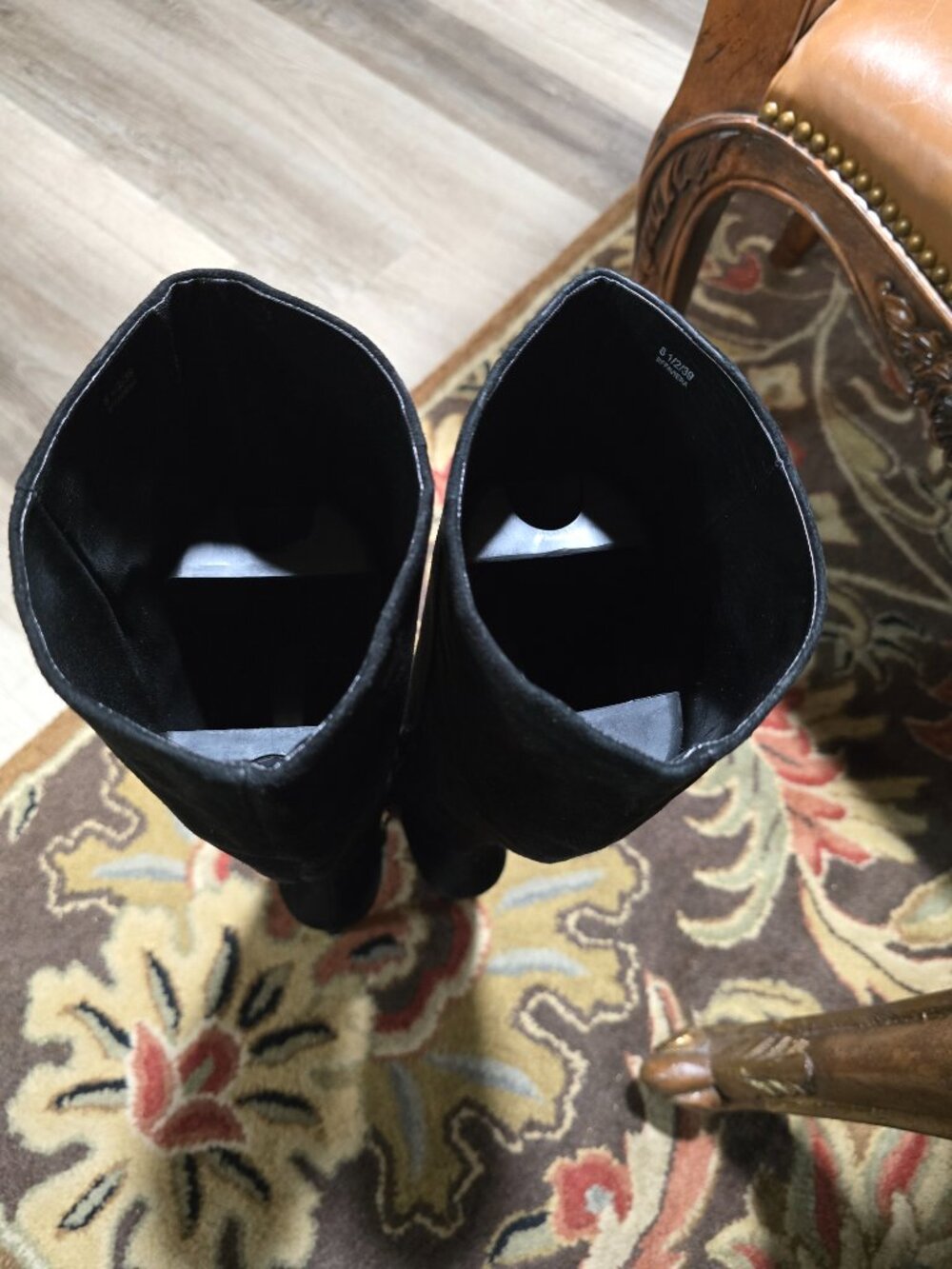 BRIAN ATWOOD Suede Platform Knee-High Boots Size: 8 - Picture 8 of 9
